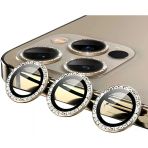 Zore İphone 12 Pro Uyumlu Msra Cl-06 Kamera Lens Koruyucu-Gold