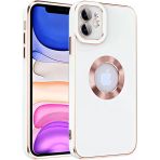 Zore İphone 12 Uyumlu Msra Kongo Kapak-Beyaz