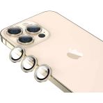 Zore İphone 13 Pro Max Uyumlu Msra Cl-06 Kamera Lens Koruyucu-Gold