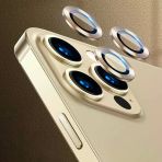 Zore İphone 13 Pro Max Uyumlu Msra Cl-07 Kamera Lens Koruyucu-Gold