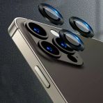 Zore İphone 13 Pro Max Uyumlu Msra Cl-07 Kamera Lens Koruyucu-Siyah