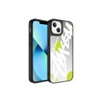 Zore İphone 13 Uyumlu Aynalı Desenli Kamera Korumalı Parlak Zore Mirror Kılıf-Yazı