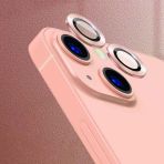 Zore İphone 13 Uyumlu Msra Cl-07 Kamera Lens Koruyucu-Rose Gold