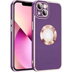 Zore İphone 14 Plus Uyumlu Msra Kongo Kapak-Koyu Mor