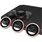 Zore İphone 14 Pro Max Uyumlu Msra Cl-07 Kamera Lens Koruyucu-Rose Gold