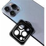 Zore İphone 14 Pro Uyumlu Msra Cl-09 Kamera Lens Koruyucu-Siyah