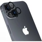 Zore İphone 15 Plus Uyumlu Msra Cl-15 Parmak Izi Bırakmayan Anti-Reflective Kamera Lens Koruyucu-Siy