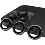 Zore İphone 15 Pro Max Uyumlu Msra Cl-07 Kamera Lens Koruyucu-Koyu Gri