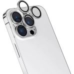 Zore İphone 15 Pro Max Uyumlu Msra Cl-13 Kamera Lens Koruyucu-Gümüş