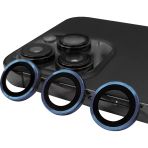 Zore İphone 15 Pro Uyumlu Msra Cl-07 Kamera Lens Koruyucu-Midnight