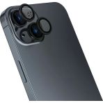 Zore İphone 15 Uyumlu Msra Cl-13 Kamera Lens Koruyucu-Siyah