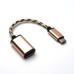 Zore Kablolu Metal Type-C Otg