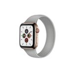 Zore KRD-31 Solo Loop Medium 38 mm Apple Watch Uyumlu Sarı Kordon