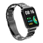 Zore KRD-60 Xiaomi Redmi Watch 2 Lite Siyah Metal Kordon