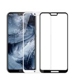 Zore Nokia X6 Zore Kenarları Kırılmaya Dayanıklı Cam Ekran Koruyucu