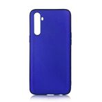 Zore Realme ile uyumlu 6 Kılıf Zore Premier Silikon Kapak Saks Mavi