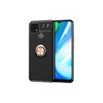 Zore Realme ile uyumlu C21 Kılıf Zore Ravel Silikon Kapak Siyah-Mavi