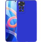 ZORE Redmi Note 11S Global Kılıf MSRA Premier Silikon Kapak - Saks Mavi