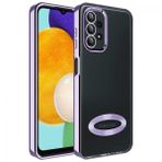 Zore Samsung Galaxy A13 4G Kamera Korumalı Logo Gösteren Omega Kapak Kılıf