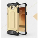 Zore Samsung Galaxy C5 ile uyumlu Kılıf Zore Crash Zırh Tipi Koruyucu Çift Katmanlı Silikon Kapak,Gold