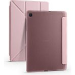 Zore Samsung Galaxy Tab A7 10.4 T500 2020 Tri Folding Kalem Bölmeli Standlı - Rose Gold Kılıf