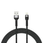 Zore Shira Serisi 2 mt Siyah Lightning USB Kablo
