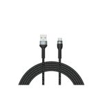 Zore Shira Serisi 3 mt Siyah Micro USB Kablo