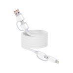 Zore Spiral Magnetik Örgülü Tasarım 4İn1 A+C To C+L Kablo 1M