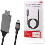 Zore Type-C HDMI Kablo Kırmızı Kutulu - Siyah
