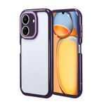 Zore Xiaomi İle Uyumlu Redmi 13C Kılıf Kamera Korumalı Renkli Kenar ve Çerçeve Tasarımlı Vitamin Kapak, Derin Mor