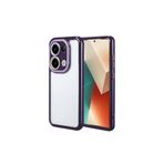 Zore Xiaomi İle Uyumlu Redmi Note 13 4G Kılıf Kamera Korumalı Renkli Kenar ve Çerçeve Tasarımlı Vitamin Kapak, Derin Mor