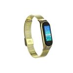 Zore Xiaomi Mi Band 6 Uyumlu Krd-06 Metal Zore Kordon Gold