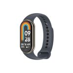 Zore Xiaomi Mi Band 8 Serisi Klasik Kordon Silikon Strap Kayış-Gri