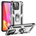 Zore Xiaomi Redmi 10C Kılıf Zırhlı Standlı Mıknatıslı Tank Kapak - Gri Kılıf
