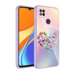 Zore Xiaomi Redmi 9C Kamera Korumalı Desenli Sert Silikon Epoksi Kapak Kılıf