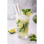 Zorlu Ekolojik Ürünler Beyaz Sargılı Frozen Kağıt Pipet 12x200 mm 100 Adet Bubble Tea Yılbaşı consept Party Concept