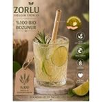 Zorlu Ekolojik Ürünler Sazlık Pipet : 20 cm 7/10 mm - 5 Adet Party Concept