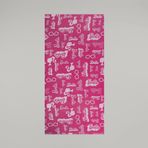 Zorluteks Karakter Lisanslı Plaj Havlusu 75x150 cm Pembe