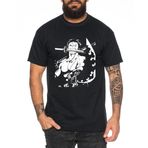 Zoro Sword - Erkek Tişört Straw Hat Luffy Zoro One Monkey D. Korsan Ace Piece Goku Anime Ruffy, Siyah, L