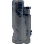 Zorro Çift Torch Pürmüz Puro Çakmağı - Gunmetal
