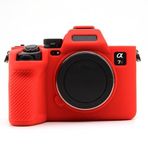 ZORSOME Canon PowerShot G7 X Mark II / G7X2 Kamera Kılıfı için, Silikon Kauçuk Kamera Muhafazası Canon PowerShot G7 X Mark II / G7X2 için Koruyucu Kapak Kılıf, Kırmızı