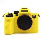 ZORSOME Canon PowerShot G7 X Mark II / G7X2 Kamera Kılıfı için, Silikon Kauçuk Kamera Muhafazası Canon PowerShot G7 X Mark II / G7X2 için Koruyucu Kapak Kılıf, Sarı