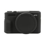 ZORSOME Canon PowerShot G7 X Mark II / G7X2 Kamera Kılıfı için, Silikon Kauçuk Kamera Muhafazası Koruyucu Kapak Kılıf Canon PowerShot G7 X Mark II / G7X2 için Len Kapaklı (Siyah)
