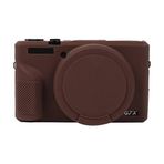 ZORSOME Canon PowerShot G7 X Mark III / G7X3 Kamera Kılıfı için, Silikon Kauçuk Kamera Muhafazası Canon PowerShot G7 X Mark III / G7X3 için Koruyucu Kapak Kılıf, Kahverengi