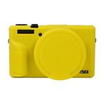 ZORSOME Canon PowerShot G7 X Mark III / G7X3 Kamera Kılıfı için, Silikon Kauçuk Kamera Muhafazası Canon PowerShot G7 X Mark III / G7X3 için Koruyucu Kapak Kılıf, Sarı