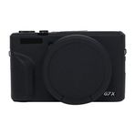 ZORSOME Canon PowerShot G7 X Mark III / G7X3 Kamera Kılıfı için, Silikon Kauçuk Kamera Muhafazası Canon PowerShot G7 X Mark III / G7X3 için Koruyucu Kapak Kılıf, Siyah
