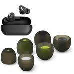 Zotech Beats Solo Buds Kulaklık için Yedek Silikon Kulaklık İpuçları, 3 Çift (6 adet), Siyah, Küçük, Orta, Büyük