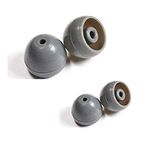 Zotech Shure ses izole E1, E3, E4, E5, E3c, E4c, E4c, E4g, E5c, i3c, i4c, SCL3, SCL4, SCL, SE110, SE210, SE310, SE420, SE530, SE115, SE2 için 2 çift yedek kulaklık 15, SE3 15, SE425, SE535 Kulak İçi