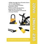 Zovıı Sarı 120 Db Alarmlı Motosiklet U Kilidi