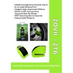 Zovıı Yeşil 120 Db Alarmlı Motosiklet Disk Kilidi